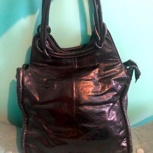 Black Leather Handbag!!
